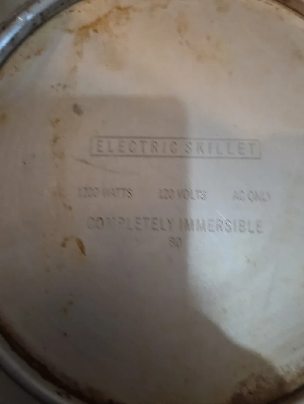 Vintage West Bend Square Electric Skillet Immersible 1200 Watts 120 Volts Tested